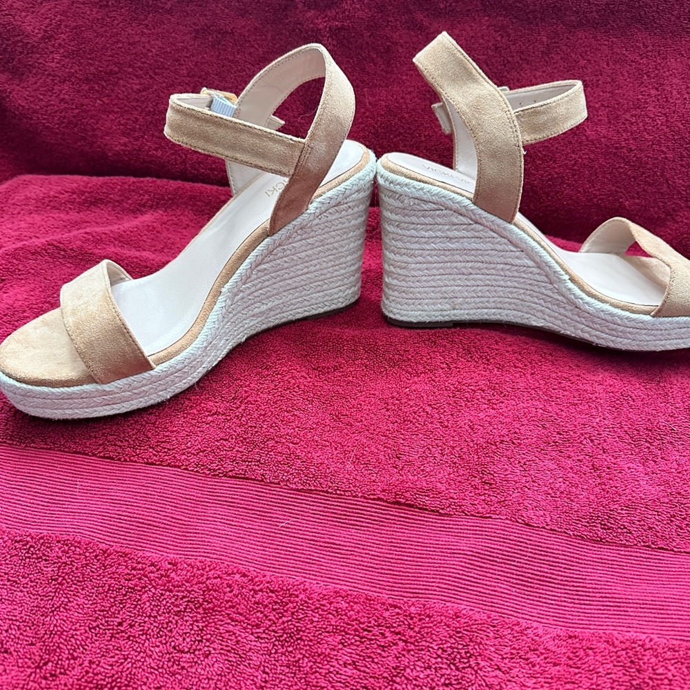 As New VICKI·VICKI Women's Platform Sandals Wedge Ankle Strap